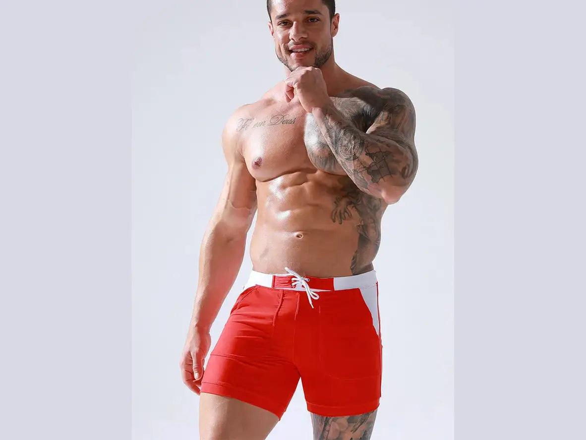 Gay Swim Shorts | HEAVYWOOD Swimwear Pocket Beach Shorts