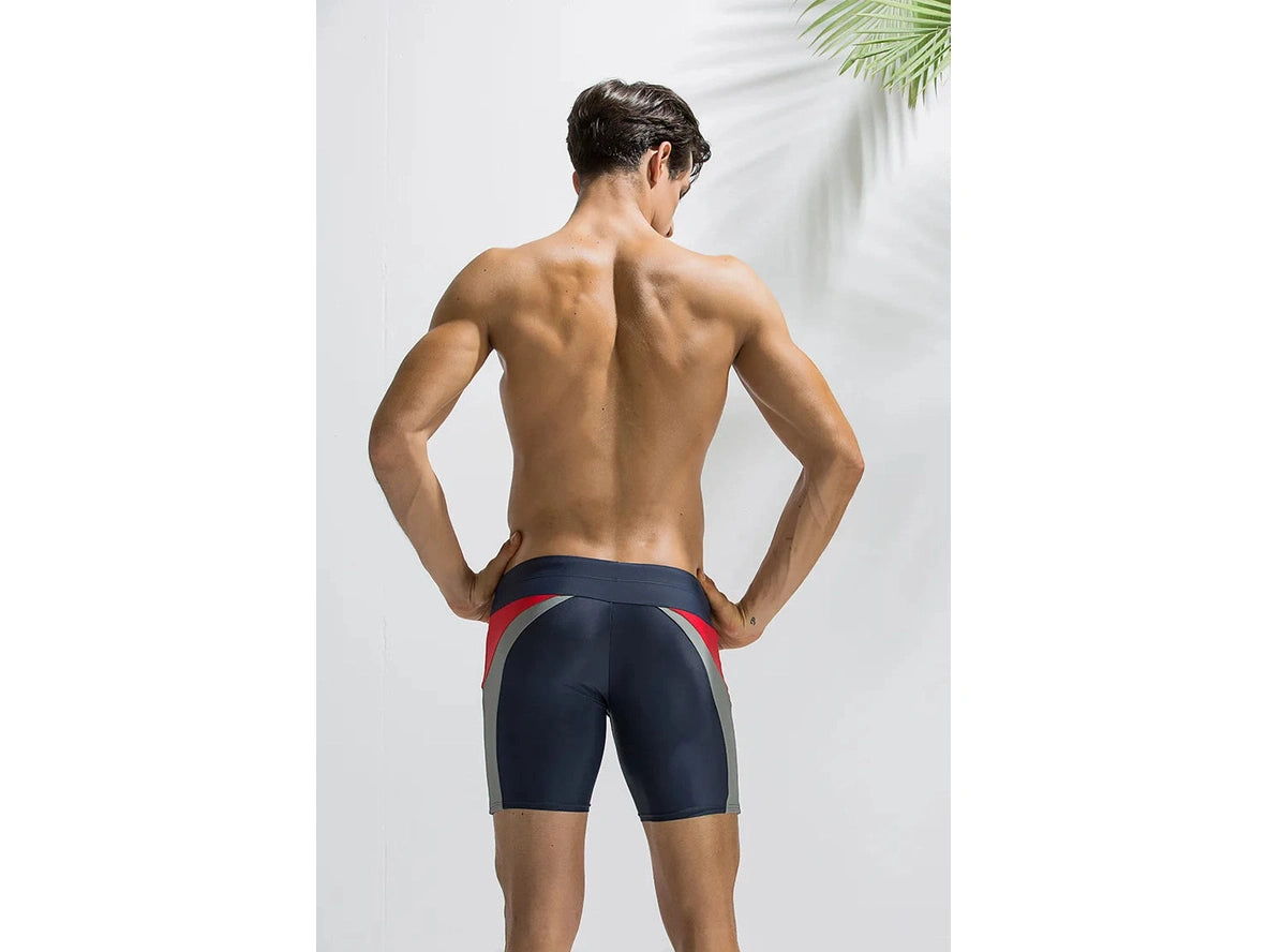 Gay Swim Trunks | Colorblock Tight Swim Jammers