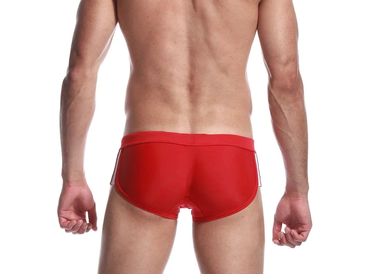 Gay Swim Trunks | Lifeguard Athletic Swim Trunks