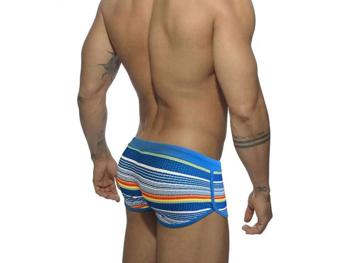 Gay Swim Trunks | Sexy Stripe Low-Rise Swim Trunks