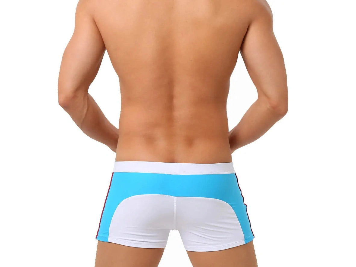 Gay Swim Trunks | UXH Zipper Pocket Pushup Pad Swim Trunks