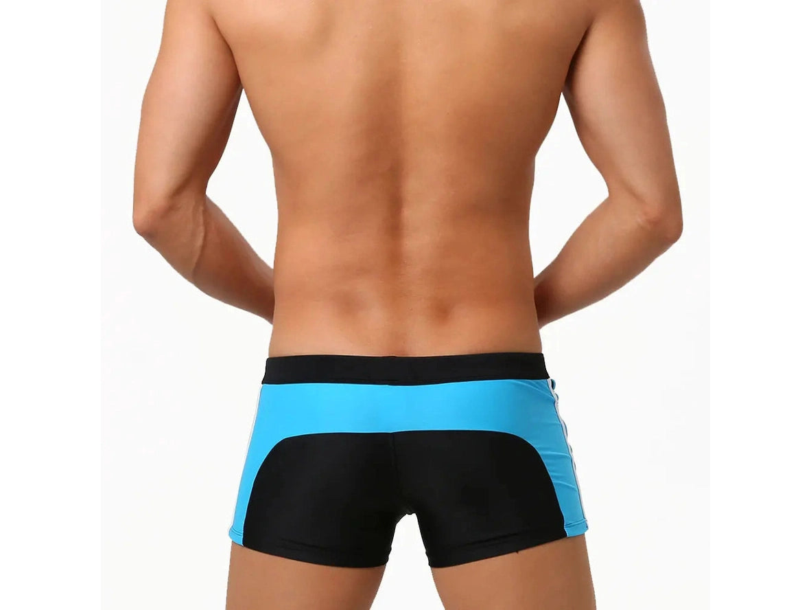 Gay Swim Trunks | UXH Zipper Pocket Pushup Pad Swim Trunks