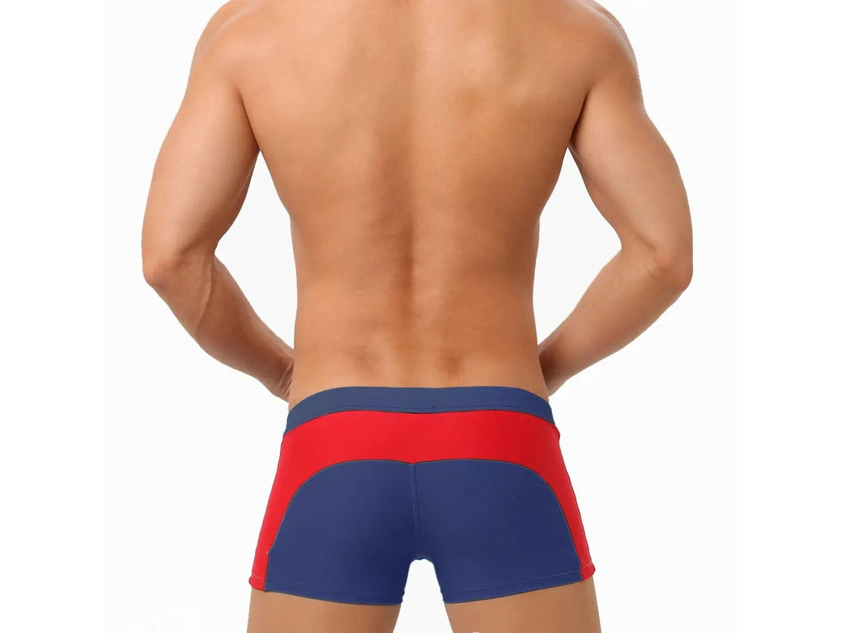 Gay Swim Trunks | UXH Zipper Pocket Pushup Pad Swim Trunks