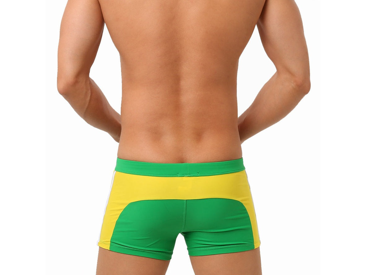 Gay Swim Trunks | UXH Zipper Pocket Pushup Pad Swim Trunks