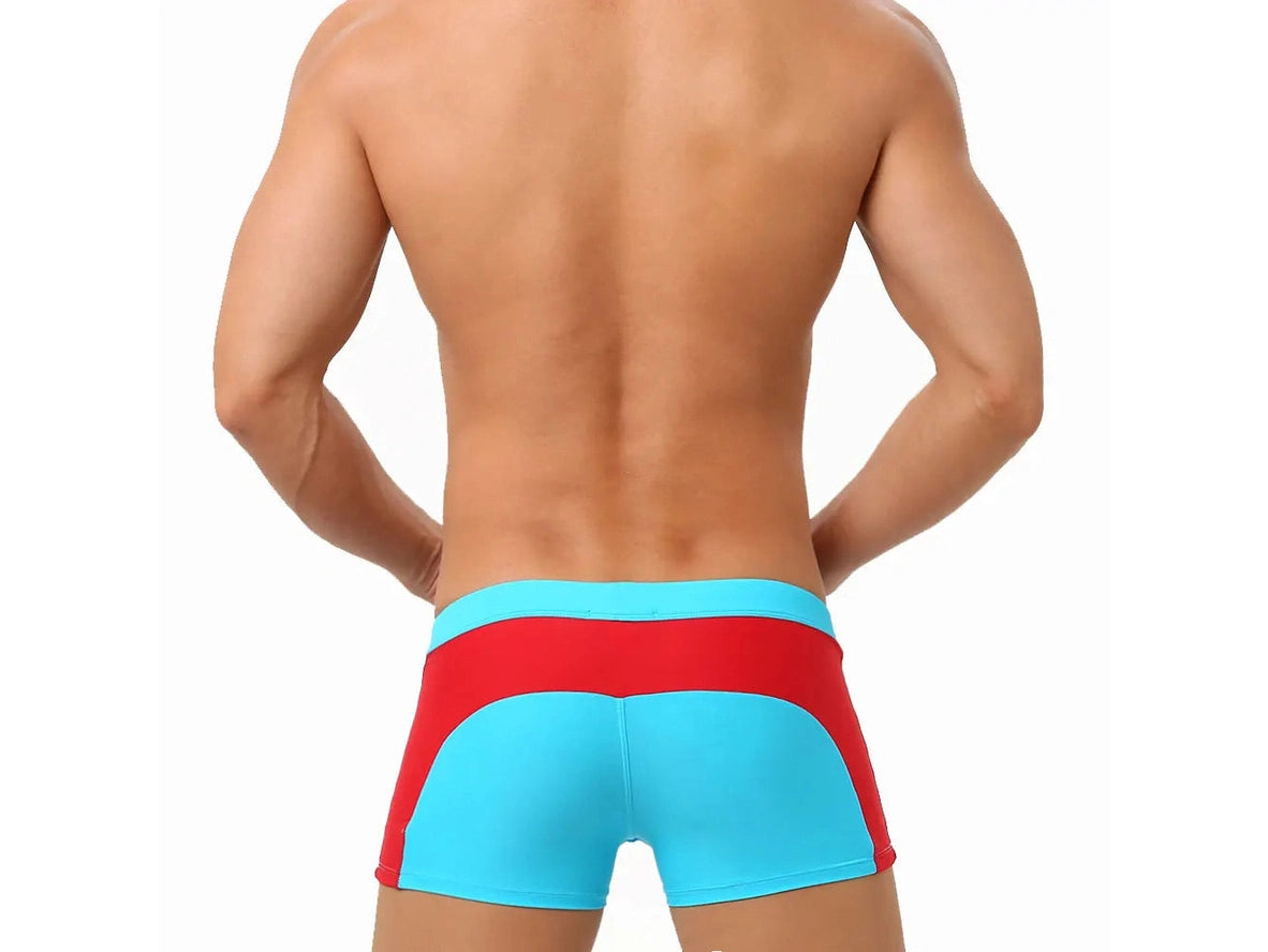 Gay Swim Trunks | UXH Zipper Pocket Pushup Pad Swim Trunks