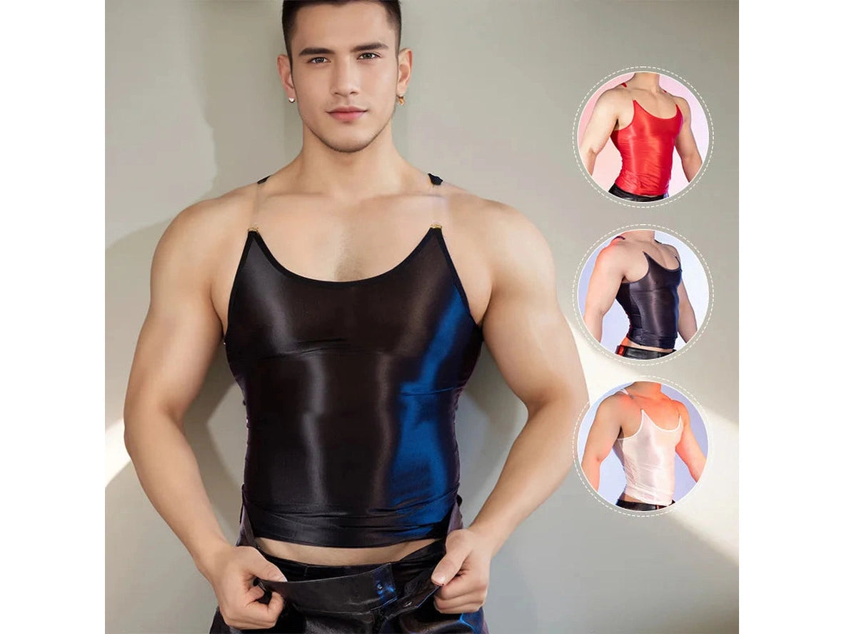 Shiny Stretch – Club Fit Gay Tank Top