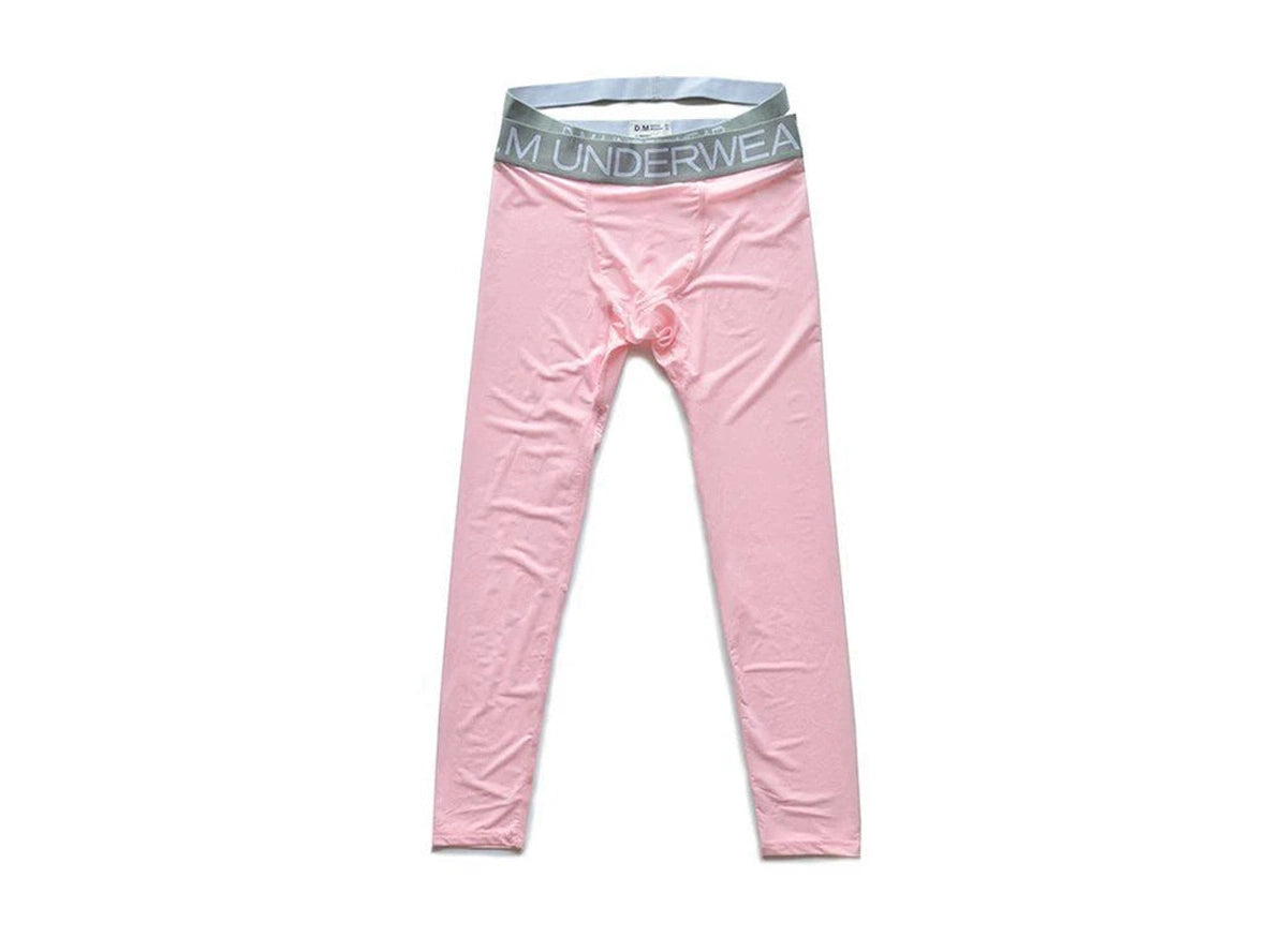 Gay Thermal Underwear | D.M Transparent Sexy Tight Long Johns