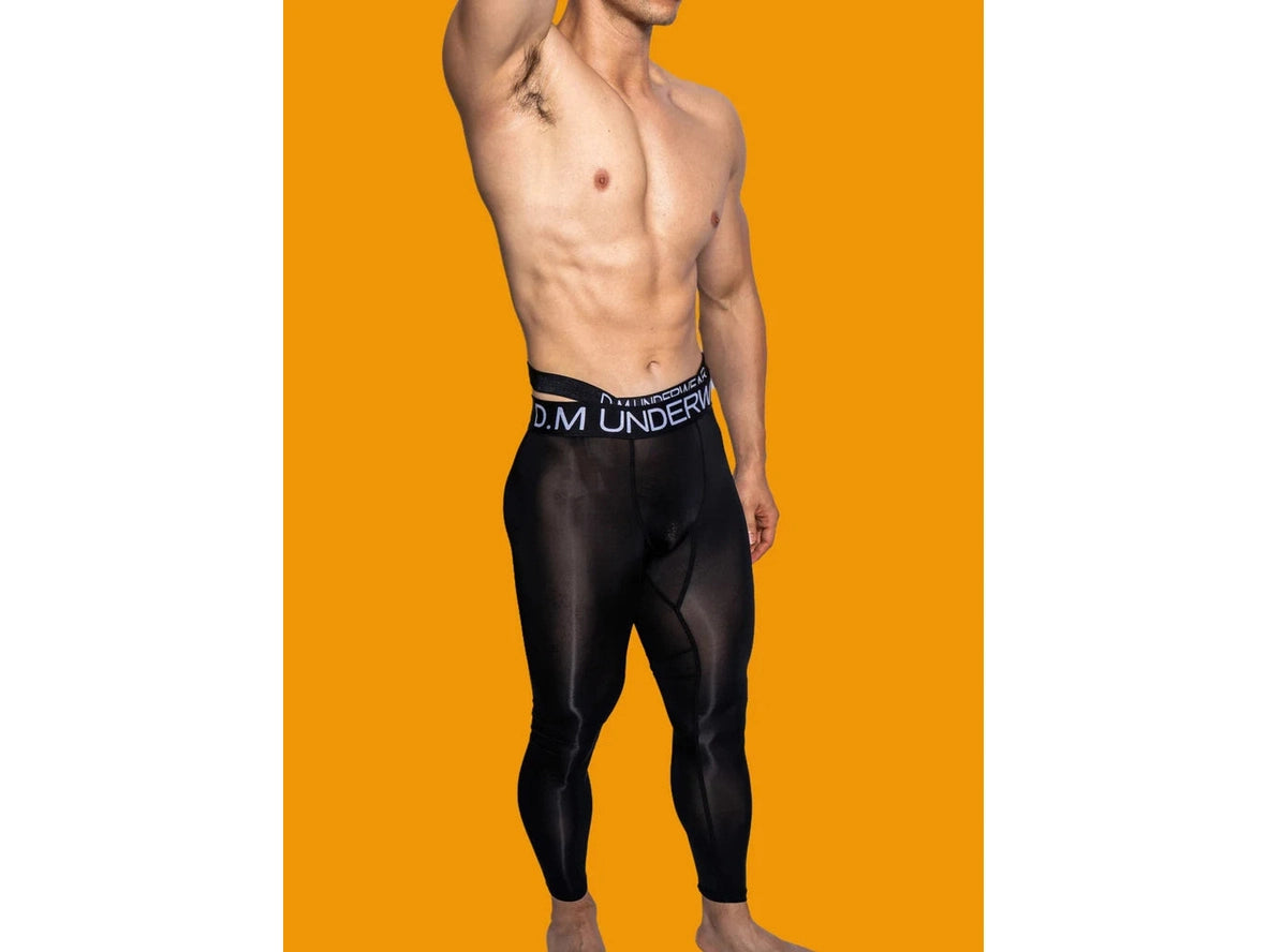 Gay Thermal Underwear | D.M Transparent Sexy Tight Long Johns