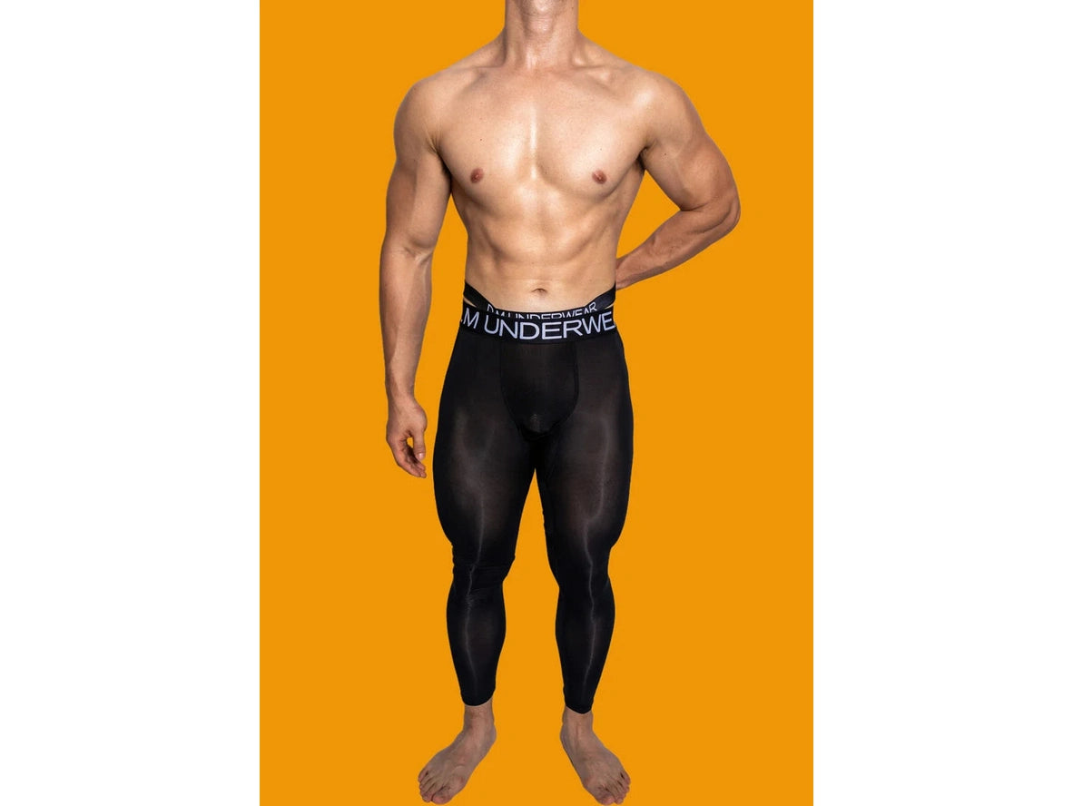 Gay Thermal Underwear | D.M Transparent Sexy Tight Long Johns