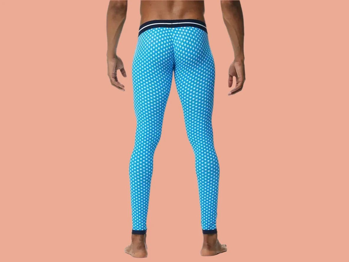 Gay Thermal Underwear | JOCKMAIL Blue Star Long Johns