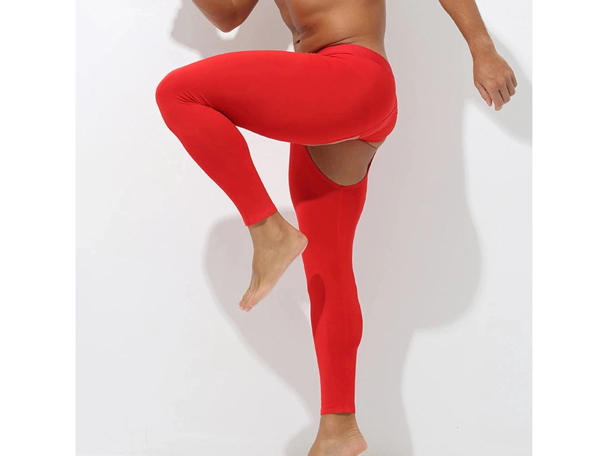 Gay Thermal Underwear | Open Crotch Comfort Bottoms