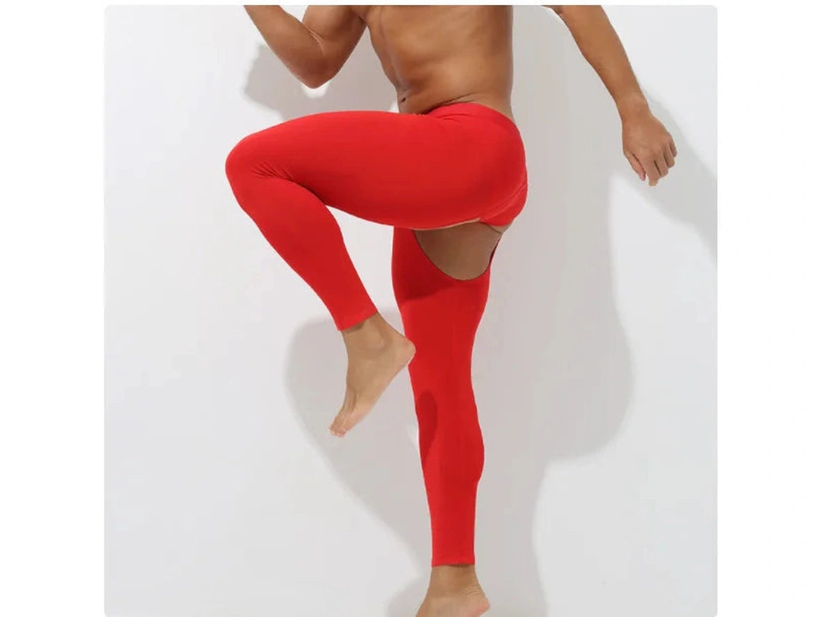 Gay Thermal Underwear | Open Crotch Comfort Bottoms