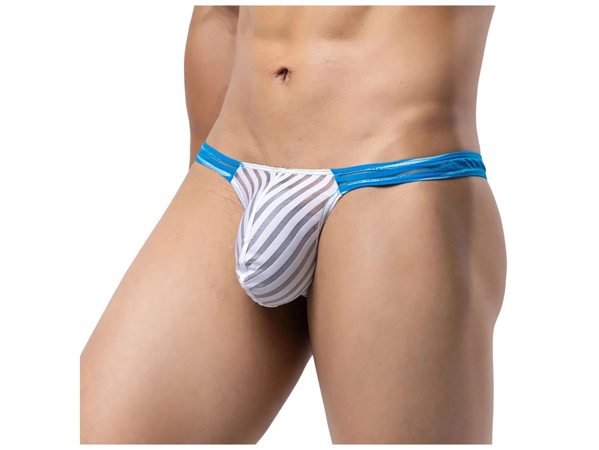 Gay Thongs | Color Blocked Translucent Thong