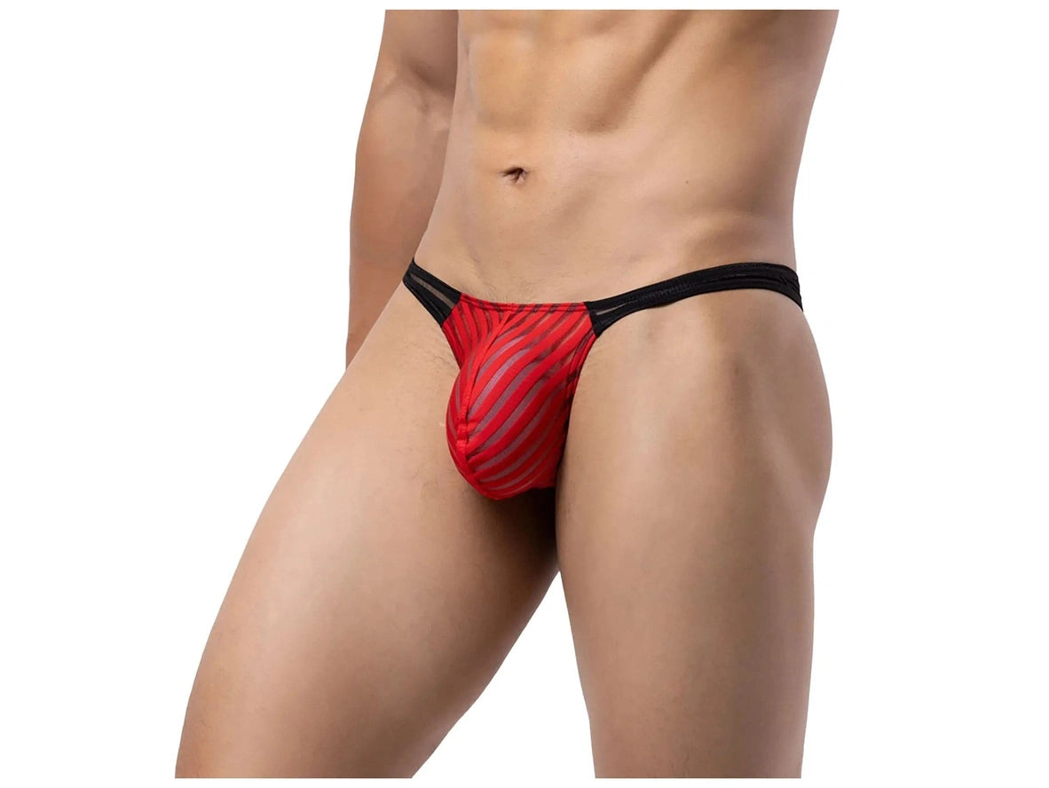 Gay Thongs | Color Blocked Translucent Thong