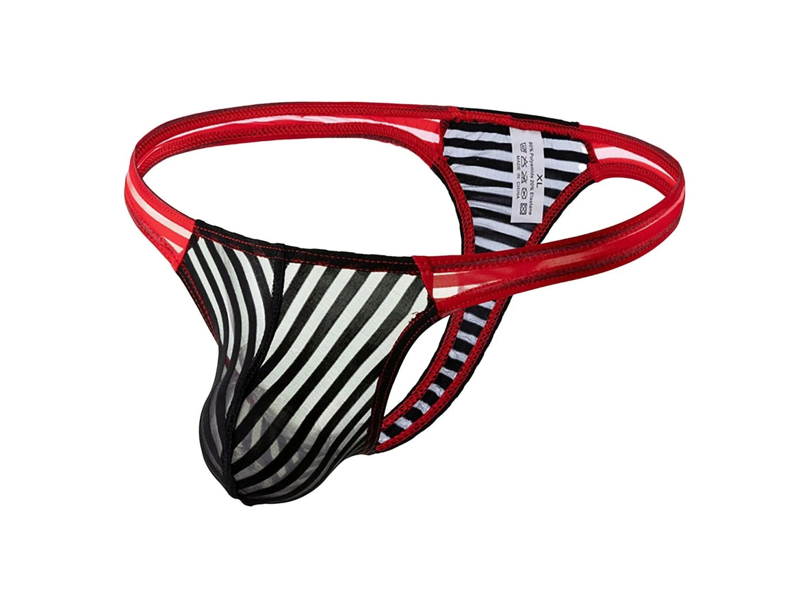 Gay Thongs | Color Blocked Translucent Thong