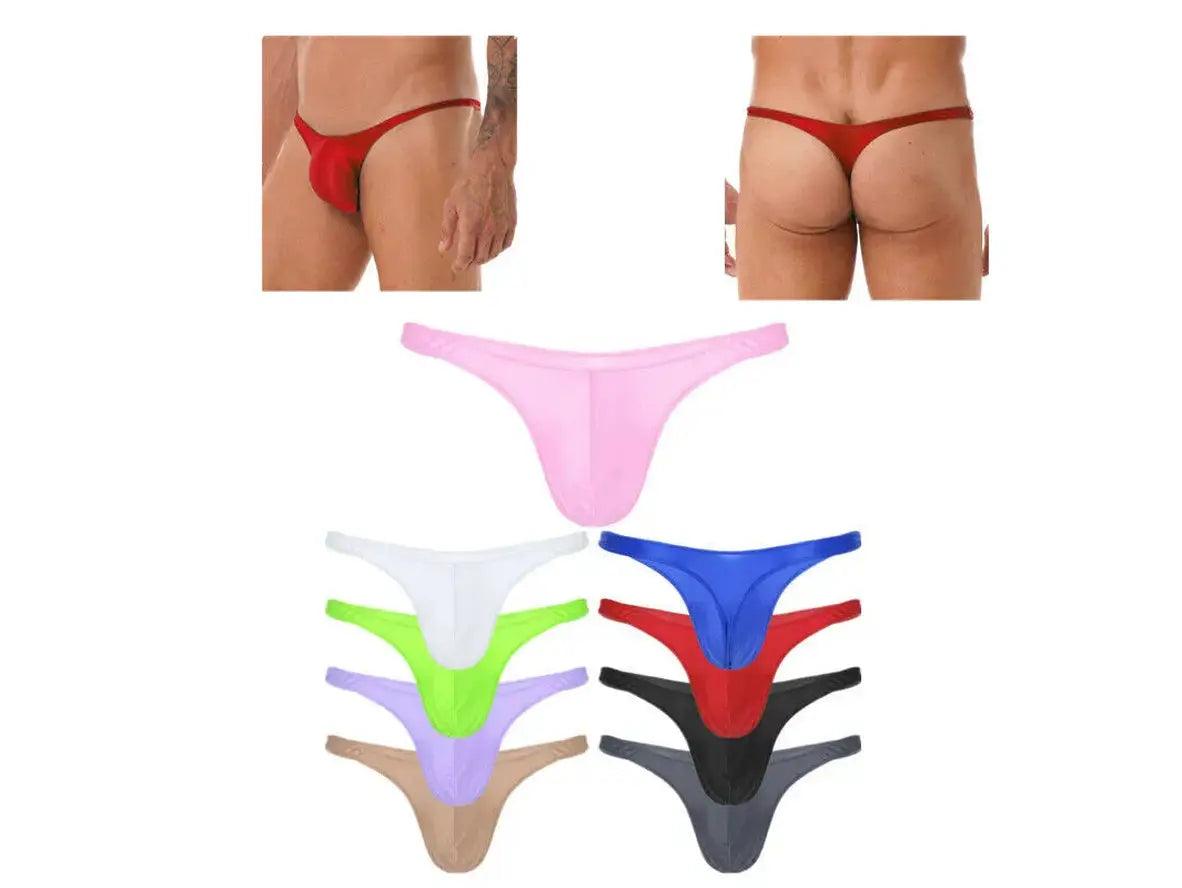 Gay Thongs | Hipster Shiny T-Back Underwear Thongs