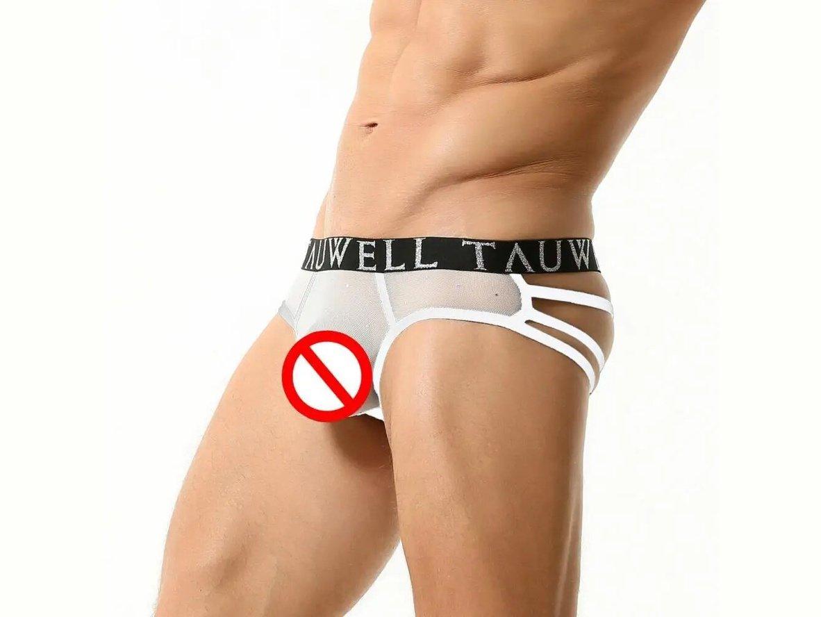 Gay Thongs | TAUWELL Sexy Transparent Thongs