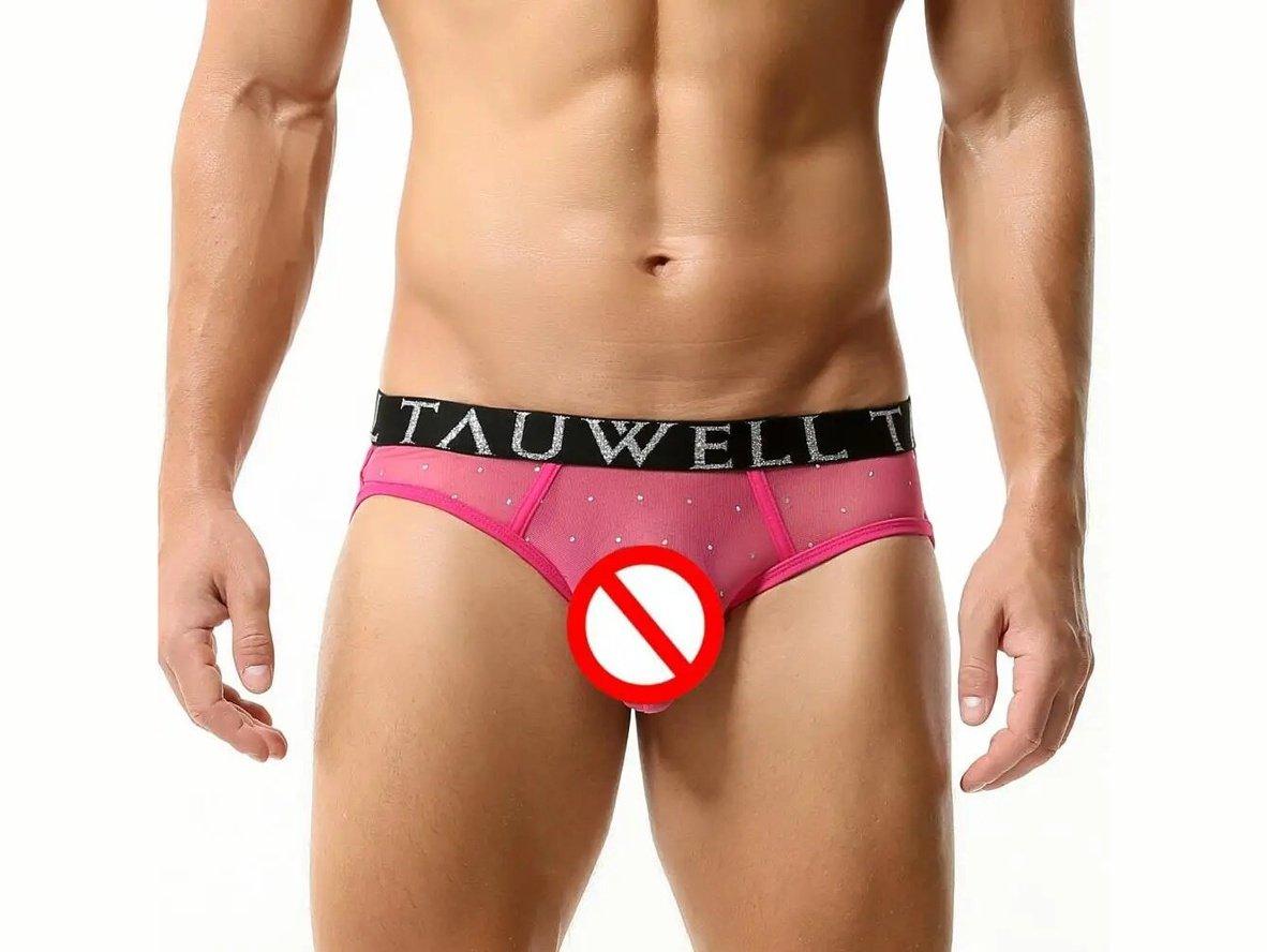 Gay Thongs | TAUWELL Sexy Transparent Thongs