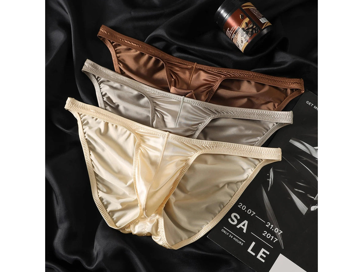 Glimmer Pro — Butt-Lifting Silk-Satin Gay Briefs