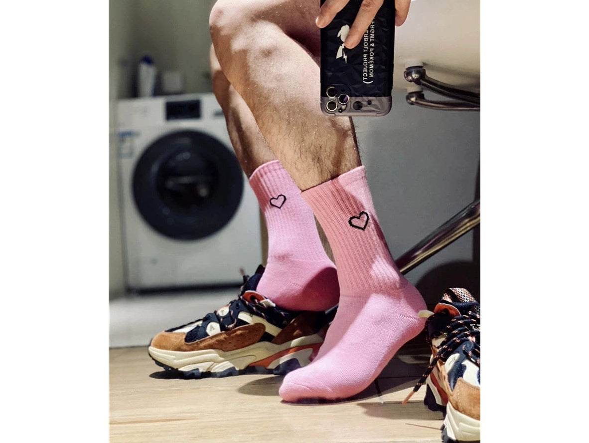 Heart Flex — Graphic Heart Athletic Crew Socks