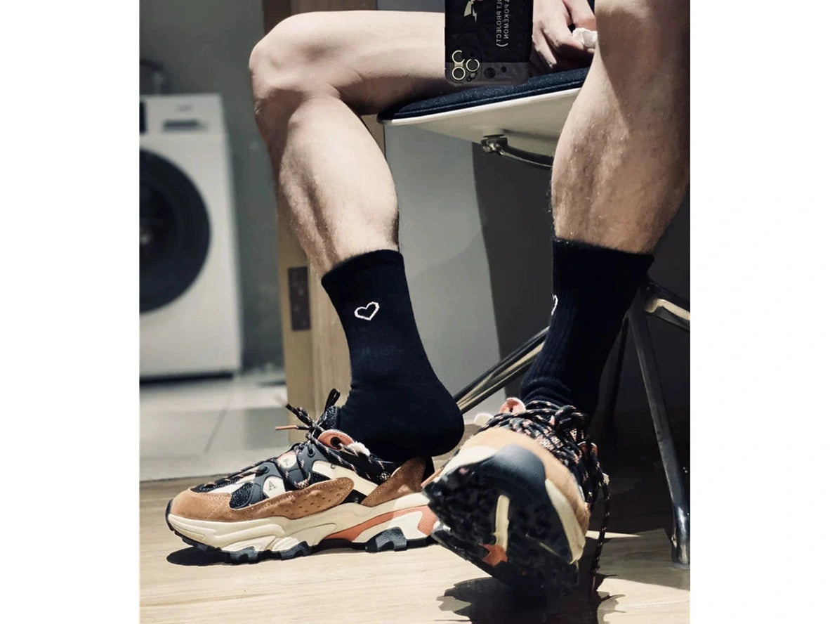 Heart Flex — Graphic Heart Athletic Crew Socks
