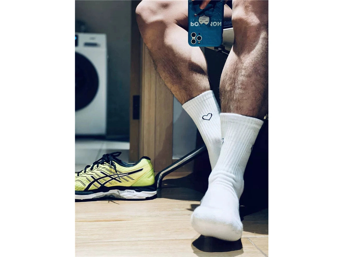 Heart Flex — Graphic Heart Athletic Crew Socks