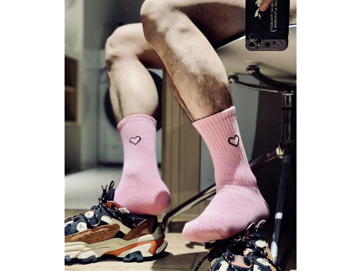Heart Flex — Graphic Heart Athletic Crew Socks