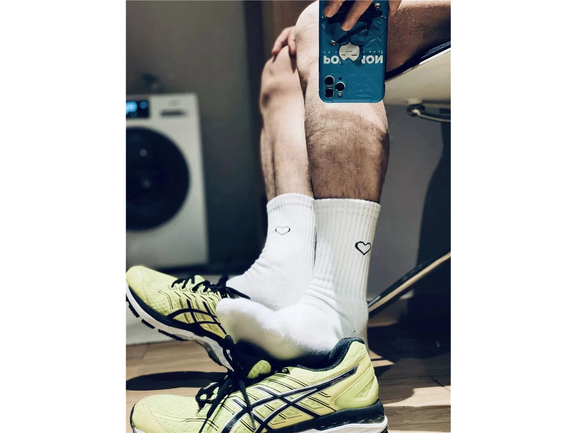 Heart Flex — Graphic Heart Athletic Crew Socks