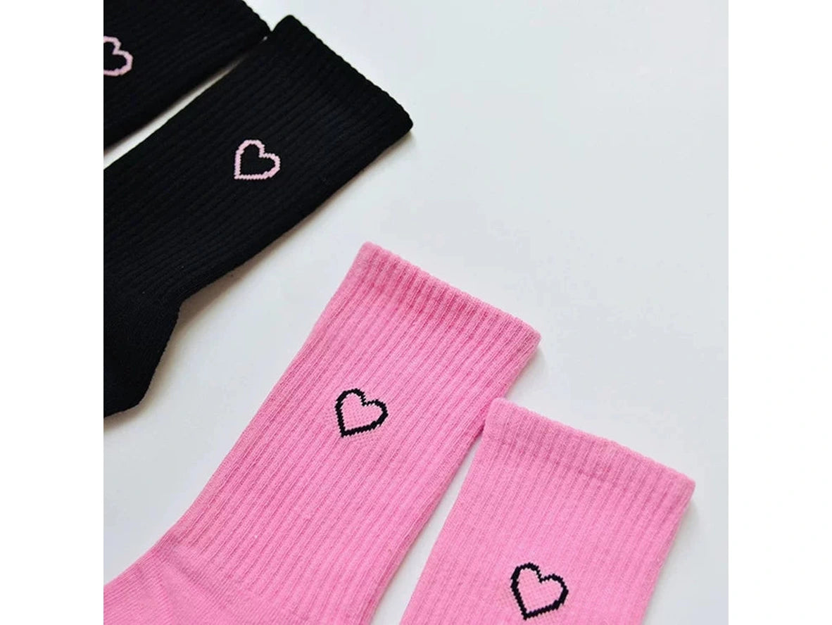 Heart Flex — Graphic Heart Athletic Crew Socks