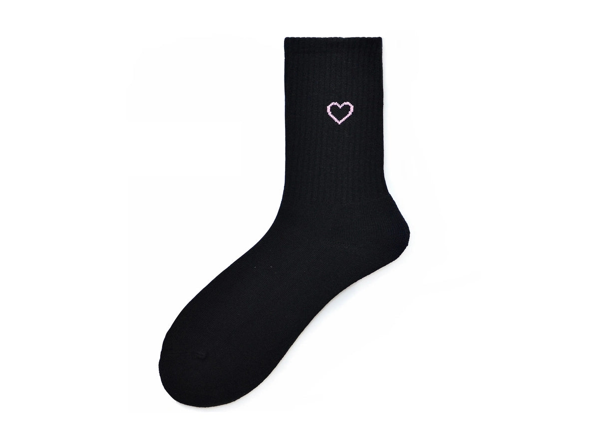 Heart Flex — Graphic Heart Athletic Crew Socks