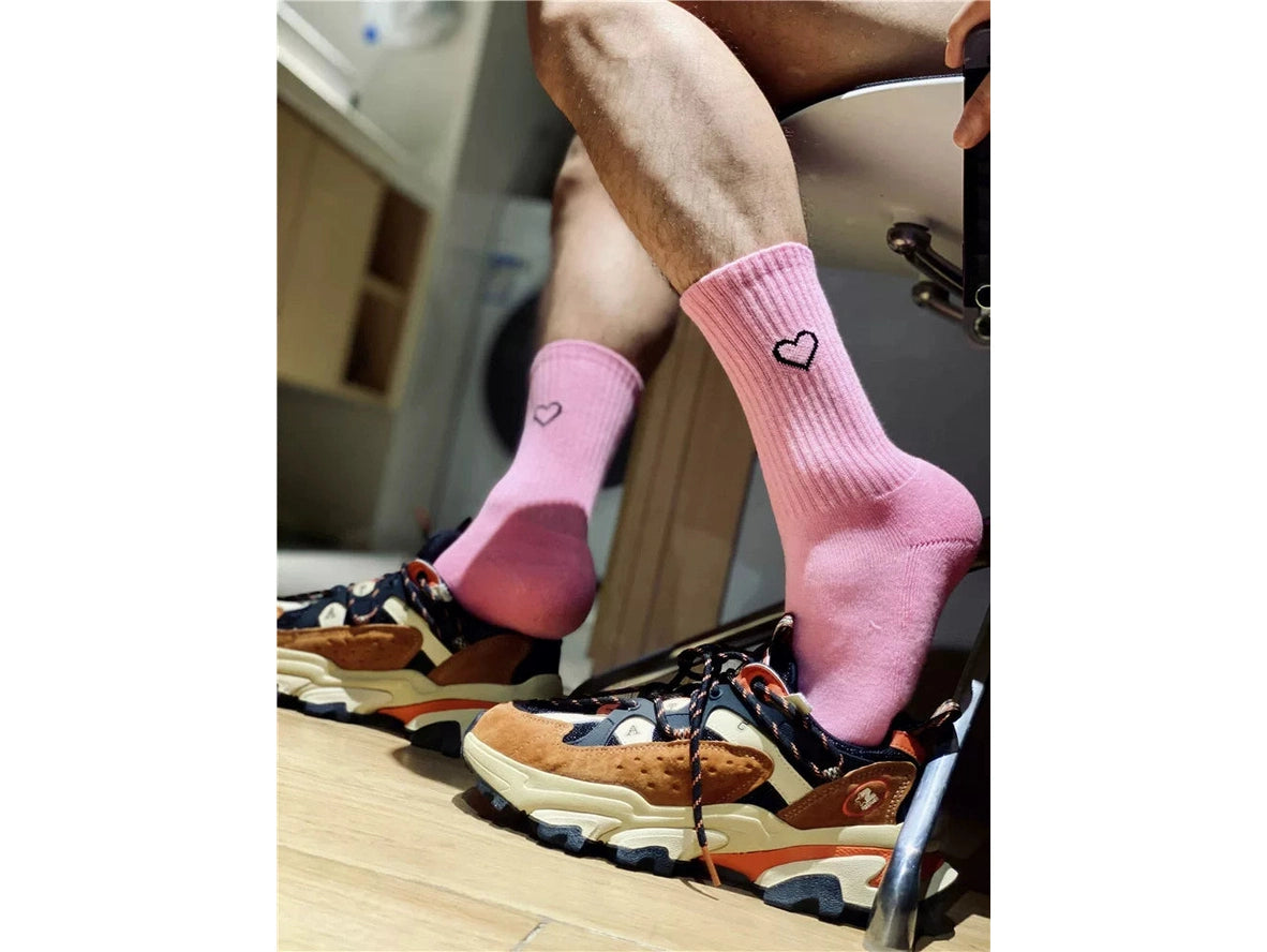 Heart Flex — Graphic Heart Athletic Crew Socks