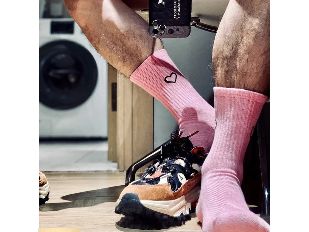 Heart Flex — Graphic Heart Athletic Crew Socks
