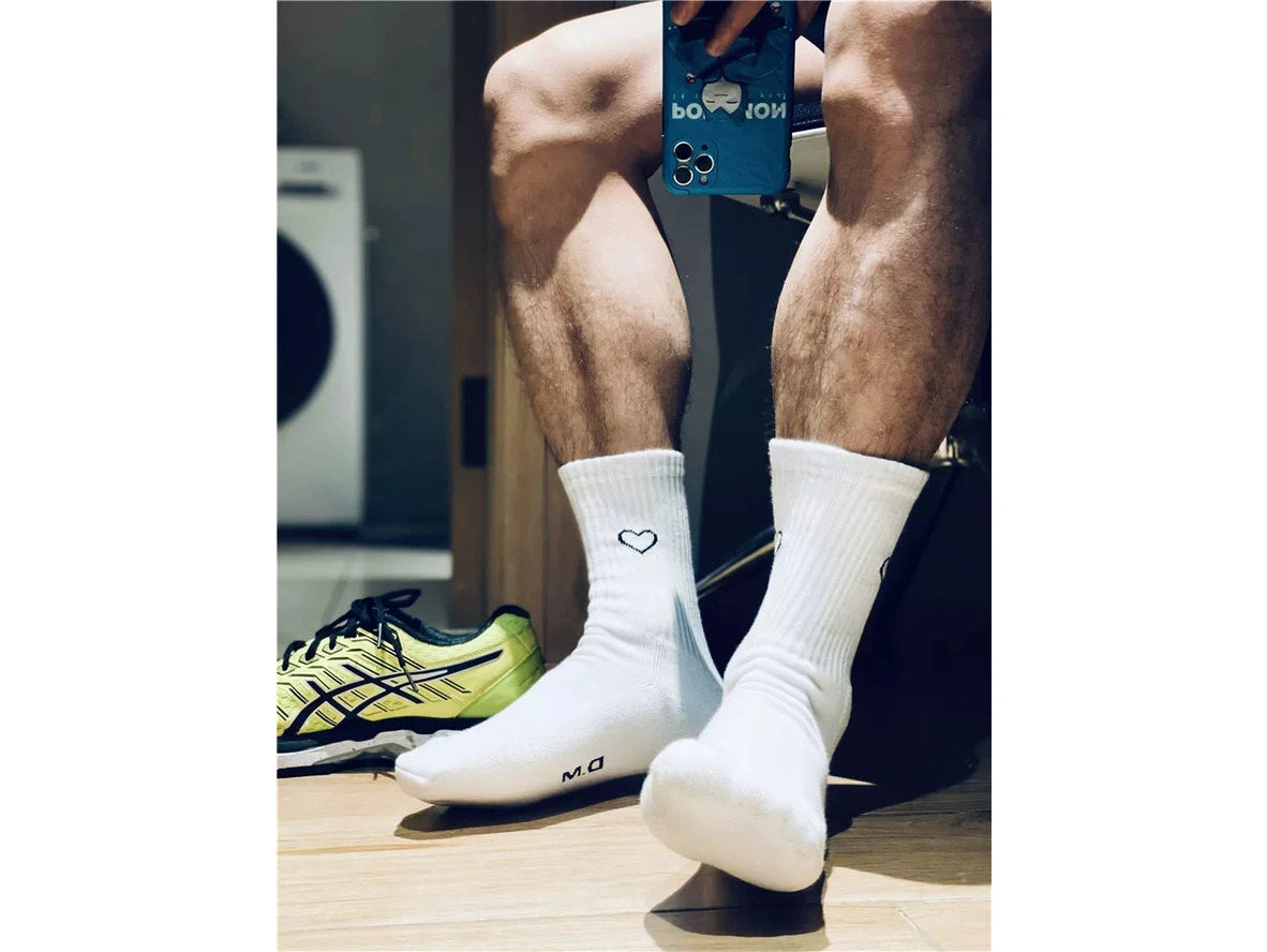 Heart Flex — Graphic Heart Athletic Crew Socks