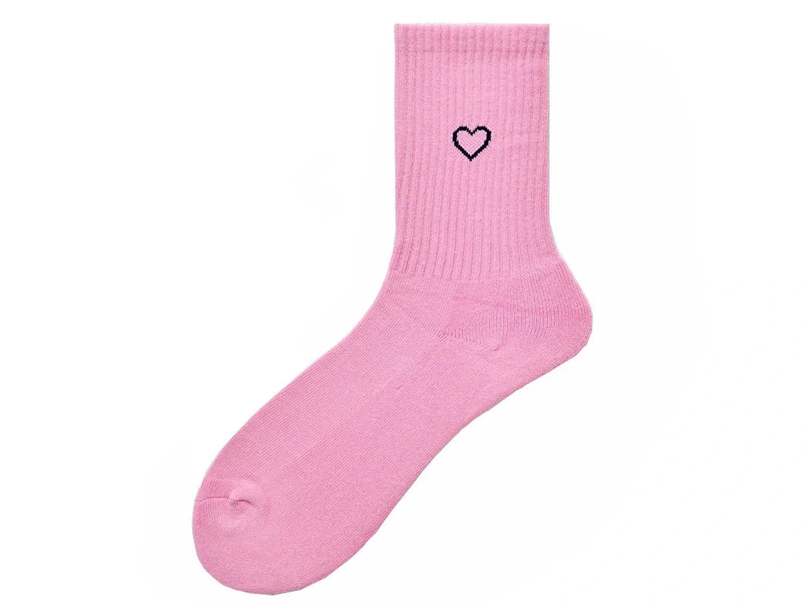 Heart Flex — Graphic Heart Athletic Crew Socks