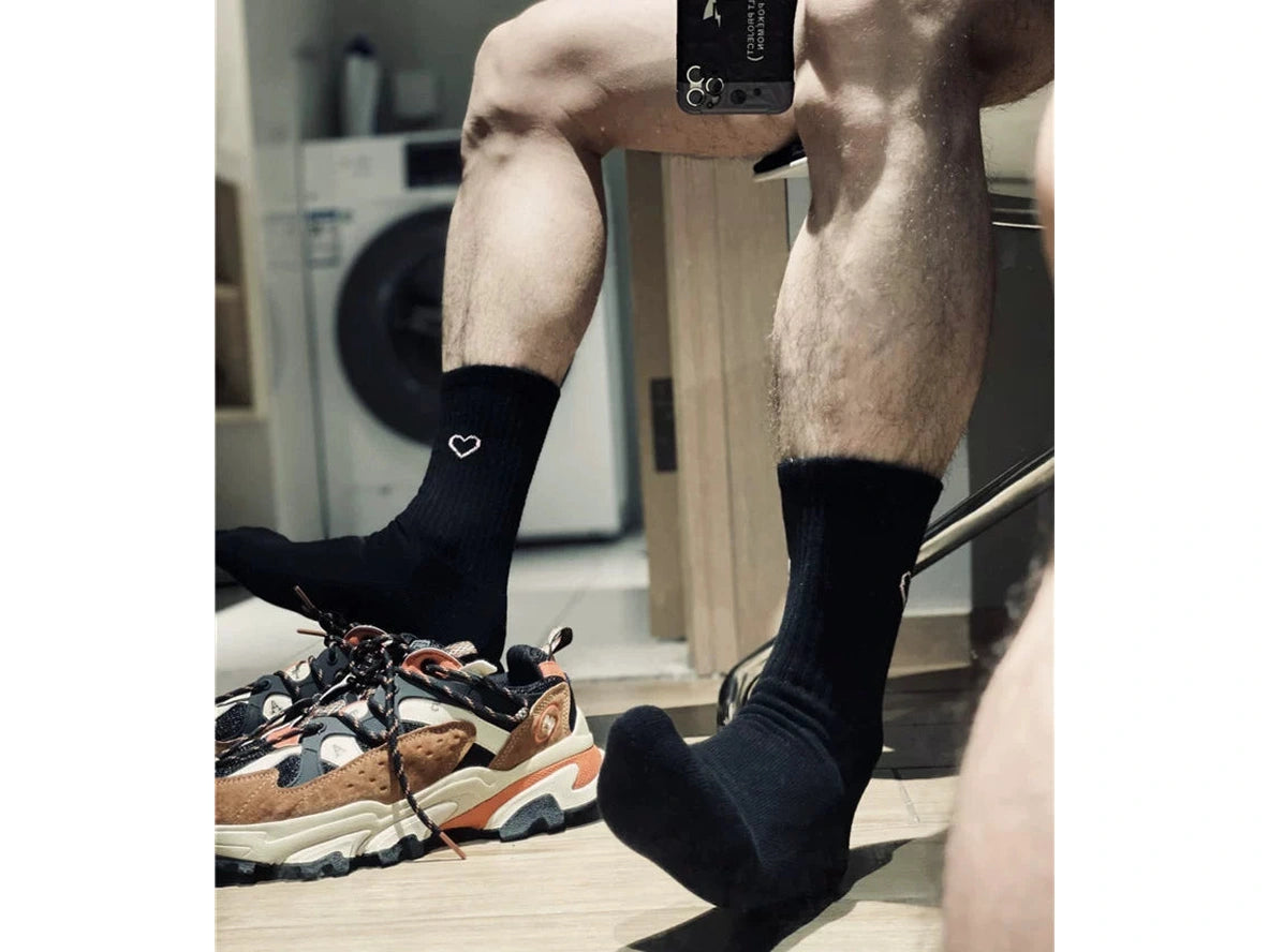 Heart Flex — Graphic Heart Athletic Crew Socks