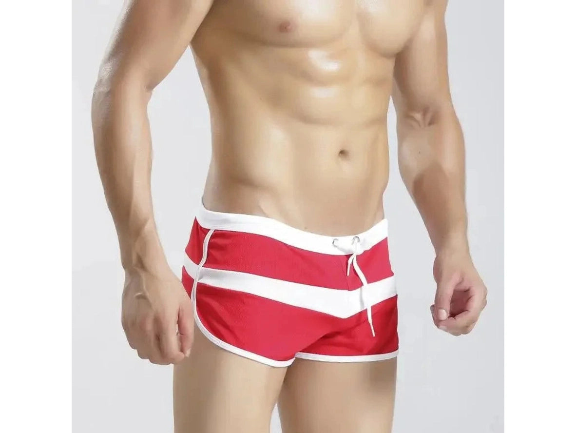 Hydro-Mesh — Retro Striped Gay Swim Trunks