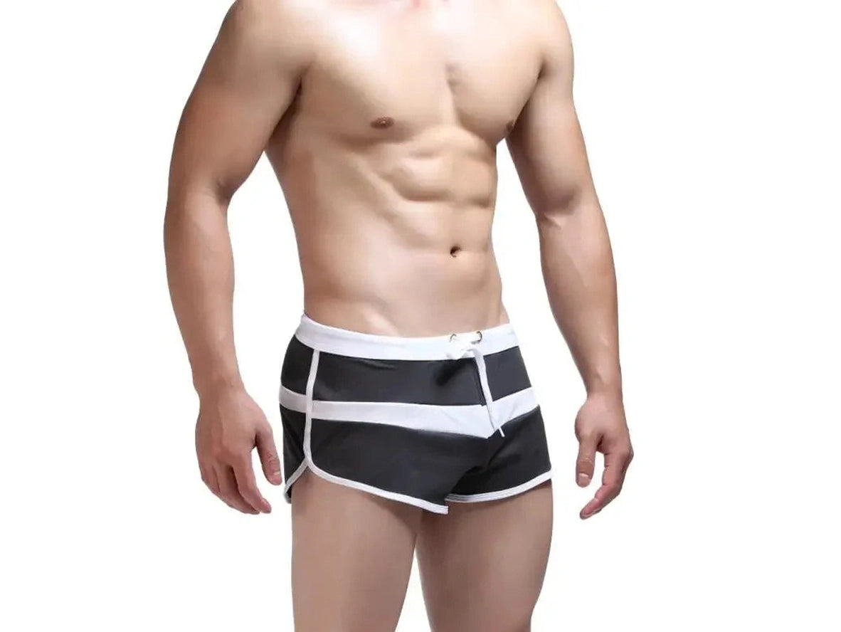 Hydro-Mesh — Retro Striped Gay Swim Trunks