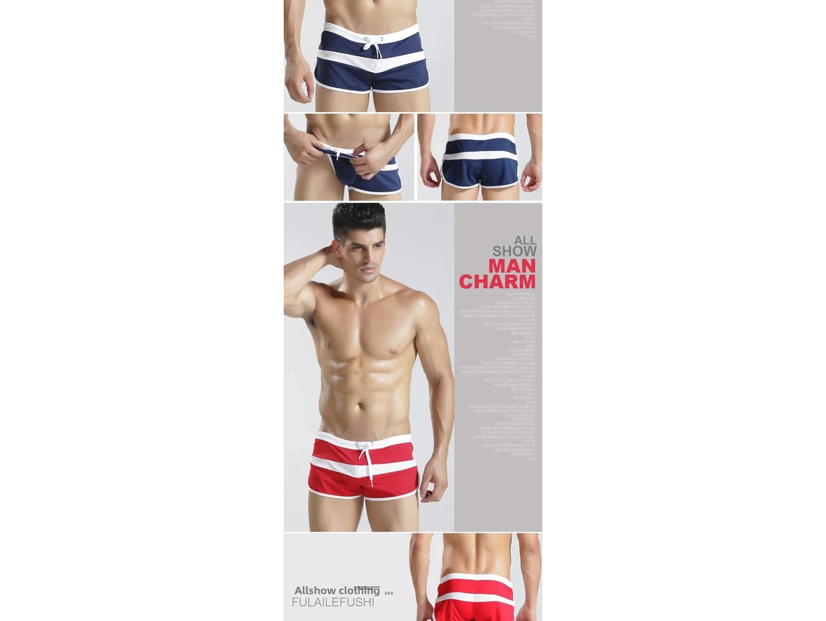 Hydro-Mesh — Retro Striped Gay Swim Trunks
