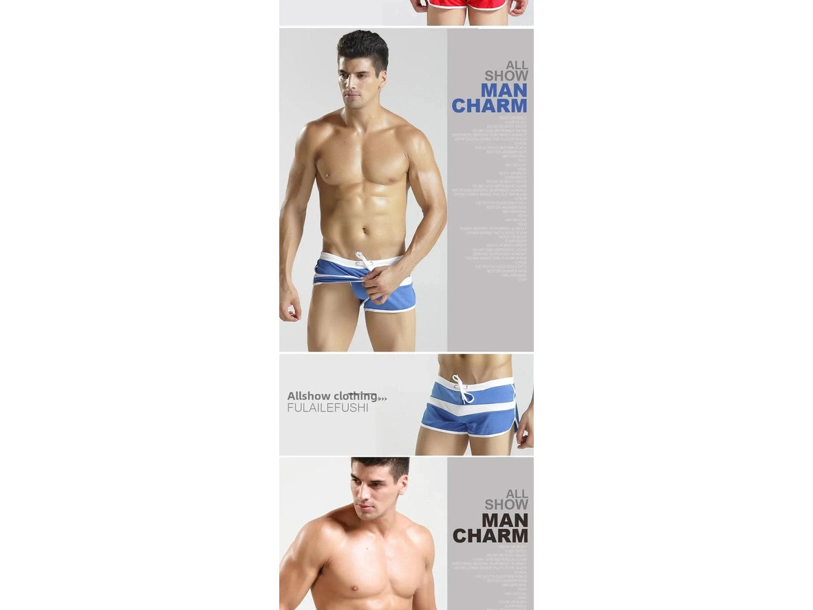 Hydro-Mesh — Retro Striped Gay Swim Trunks