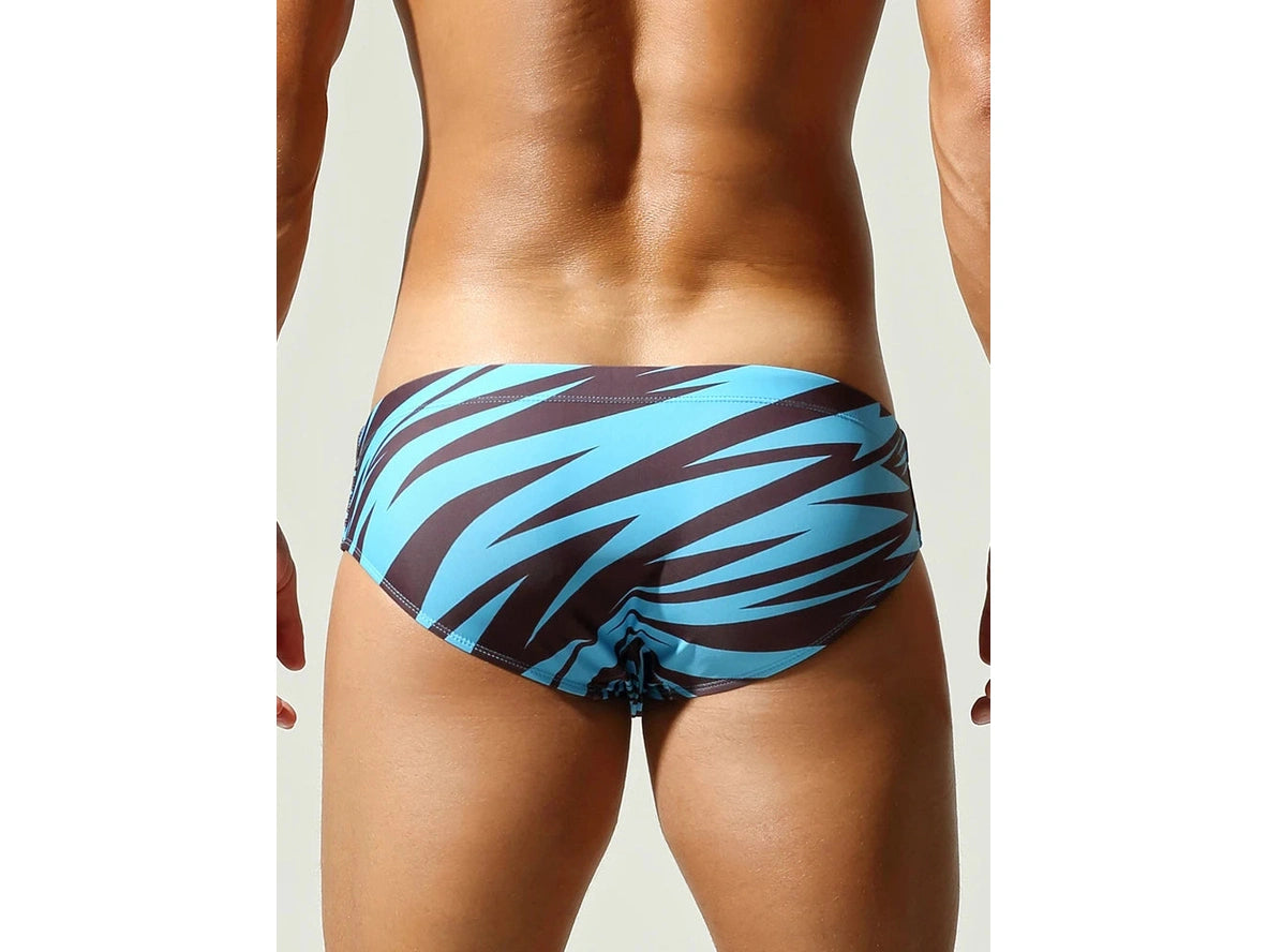 Hydro Slash — SEOBEAN Printed Low-Rise Gay Swim Briefs
