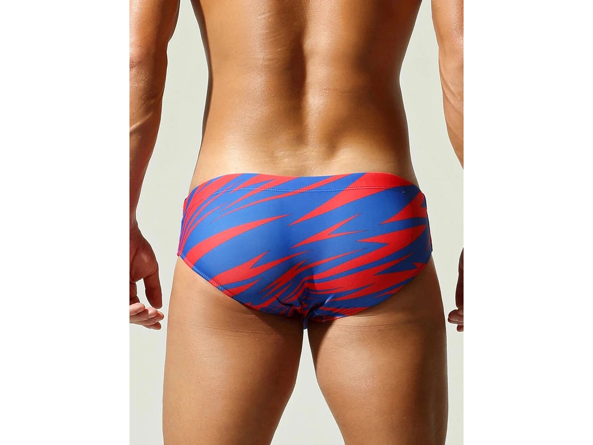 Hydro Slash — SEOBEAN Printed Low-Rise Gay Swim Briefs