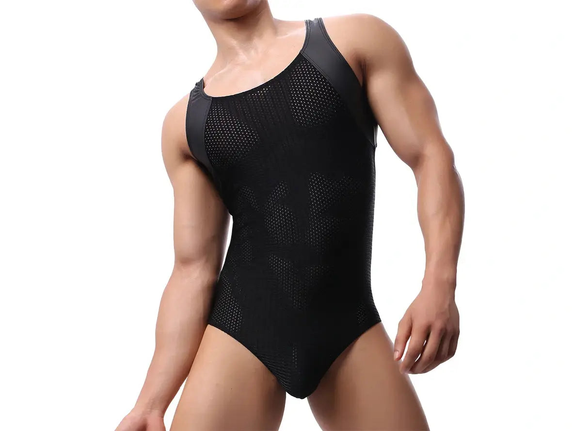 Hyper-Grid — Mesh Gay Bodysuits
