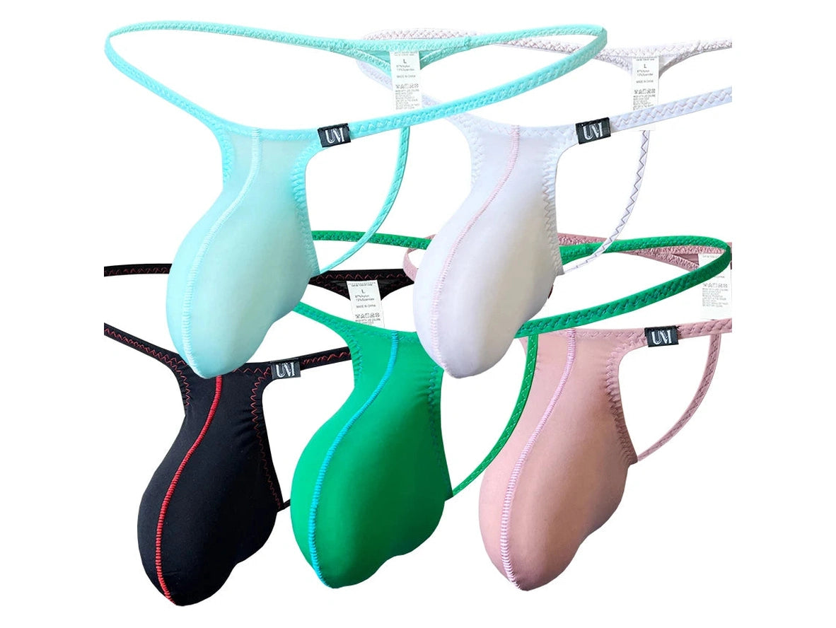 Hyper-Stretch — Ultra-Low Sculpted Bulge Pouch Gay G-Strings