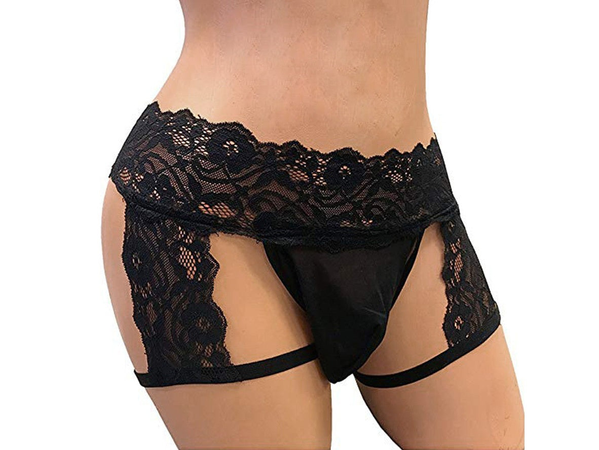 Lace Desire – Gay Lingerie Hollow Thong