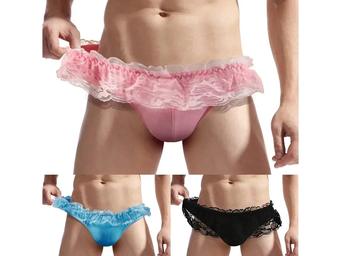 Lace Ruffle – Cheeky Fit Gay Briefs