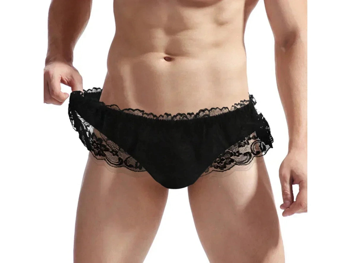 Lace Ruffle – Cheeky Fit Gay Briefs