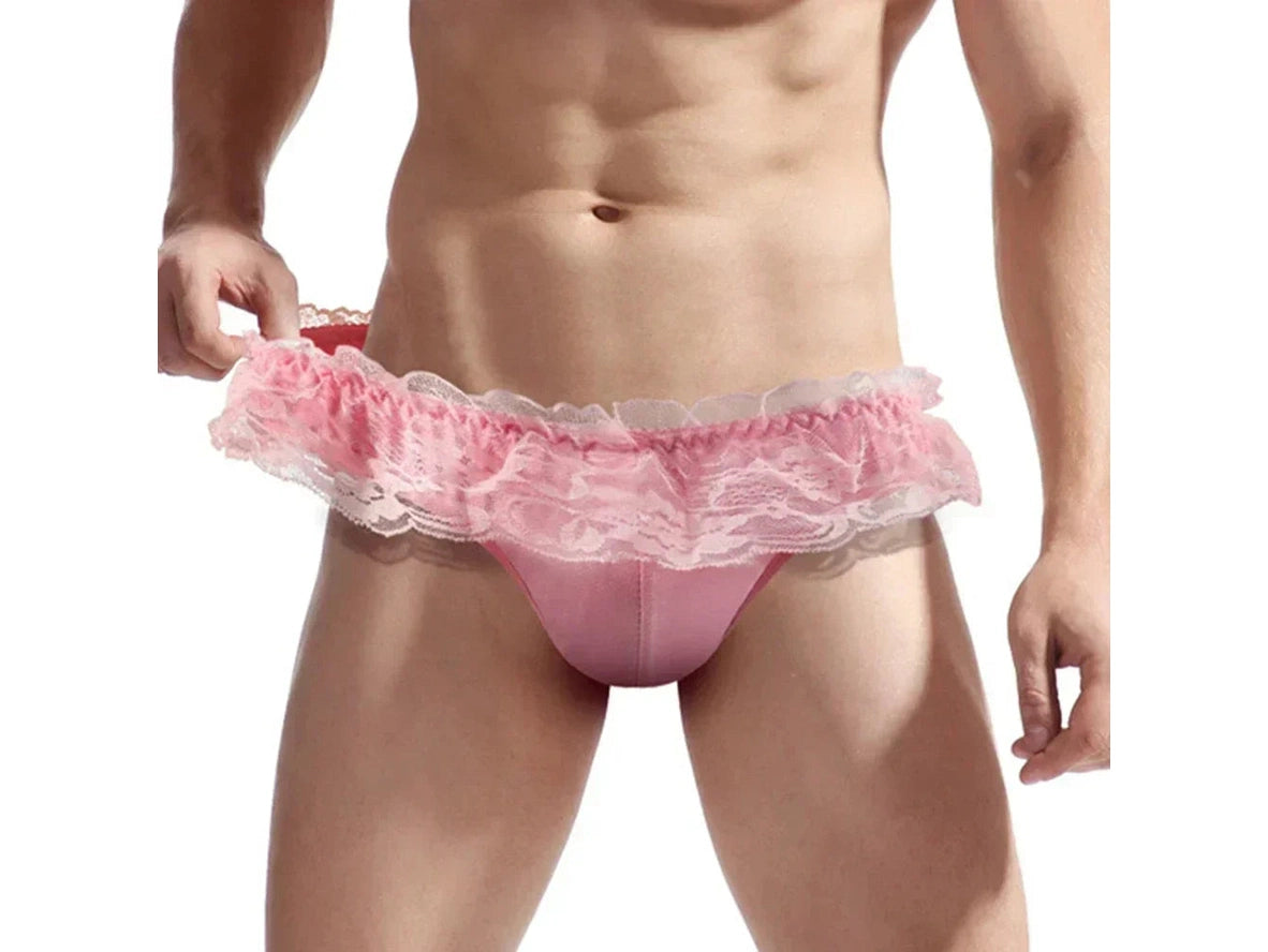 Lace Ruffle – Cheeky Fit Gay Briefs