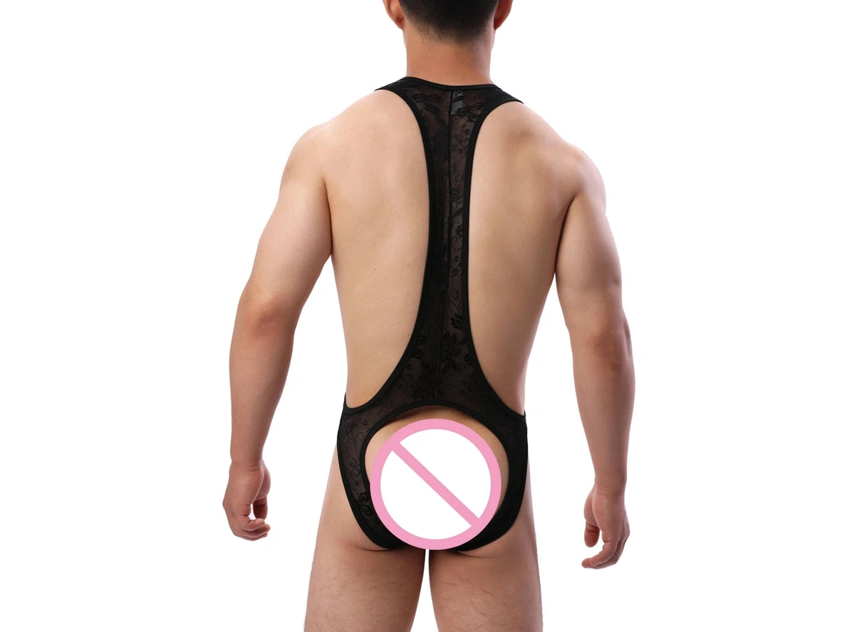 Lace Seduction – Gay Bodysuit