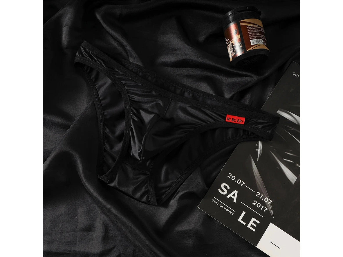 Liquid Ice - Chrome Satin Gay Briefs