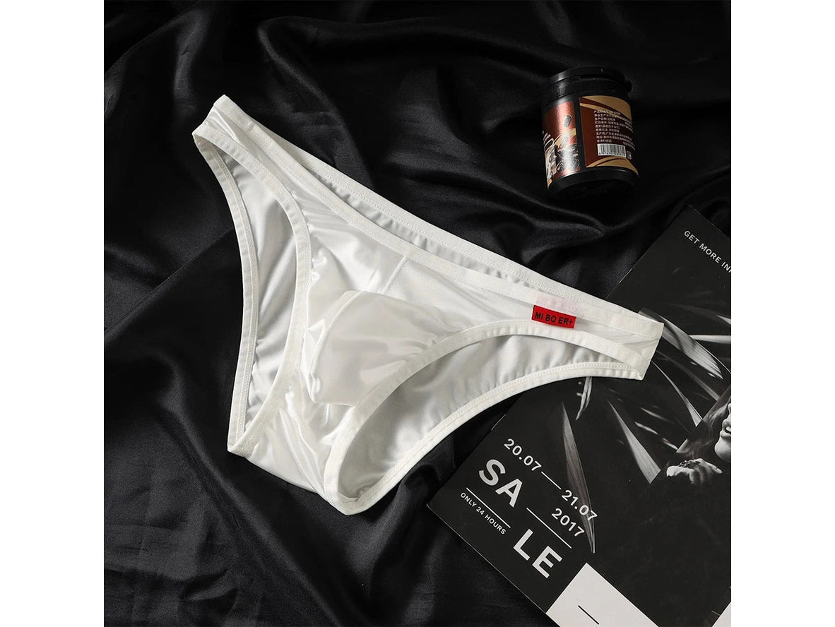 Liquid Ice - Chrome Satin Gay Briefs